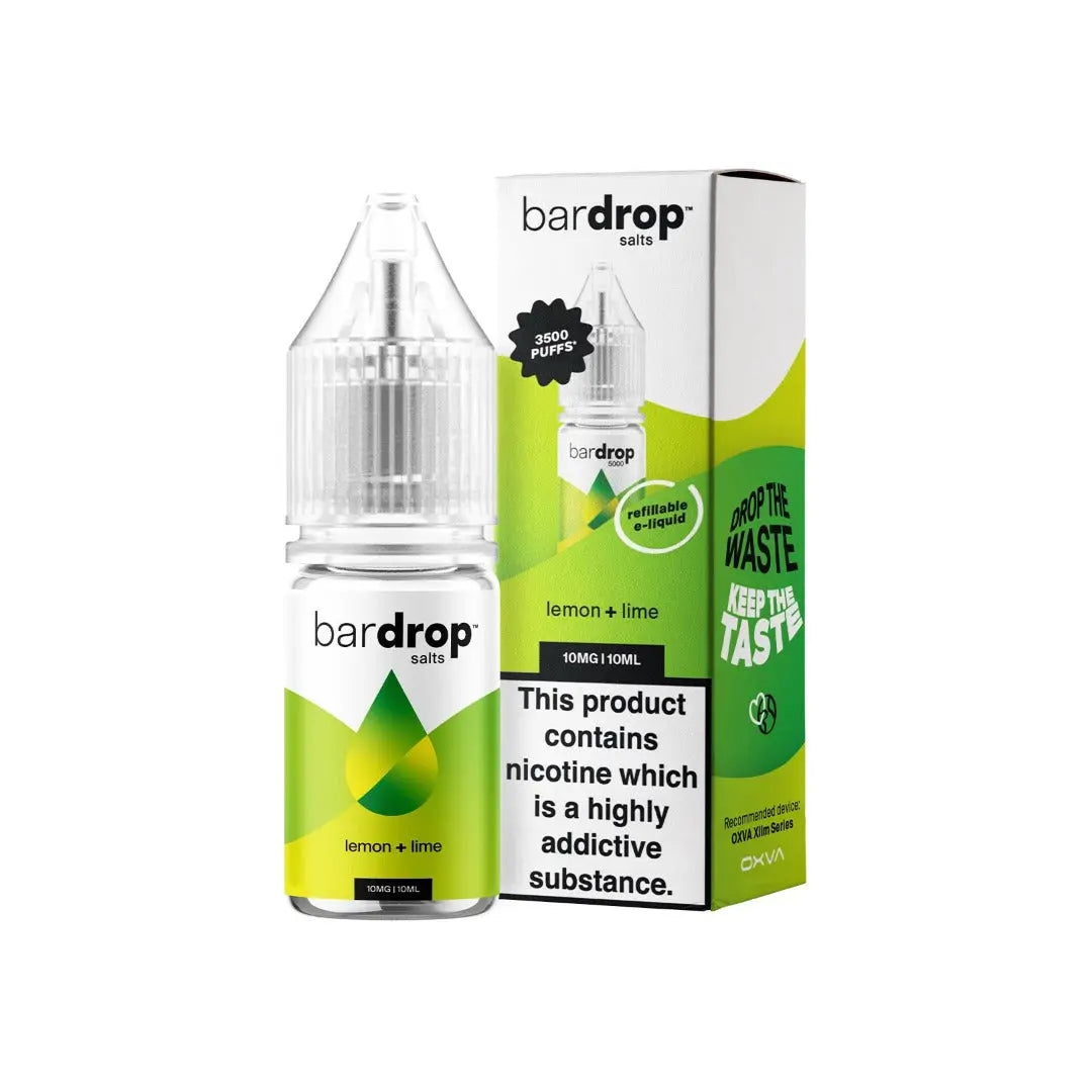 Bar Drop Lemon Lime 10ml Nic Salt E-Liquid