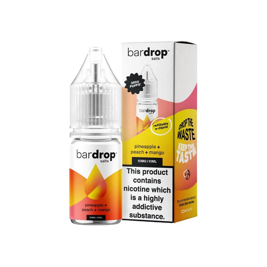 Bar Drop Pineapple Peach Mango 10ml Nic Salt E-Liquid