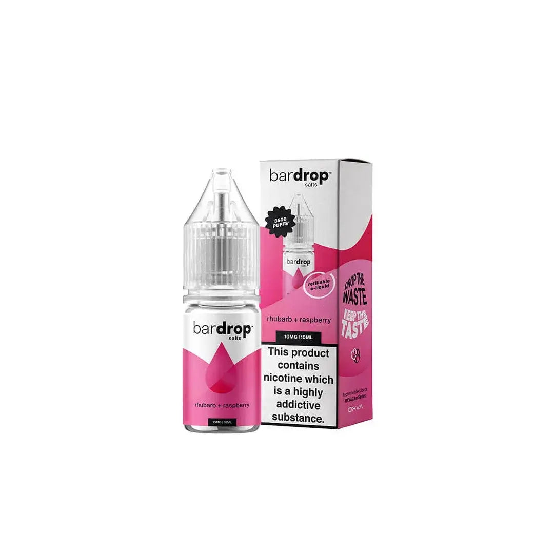 Bar Drop Rhubarb Raspberry 10ml Nic Salt E-Liquid