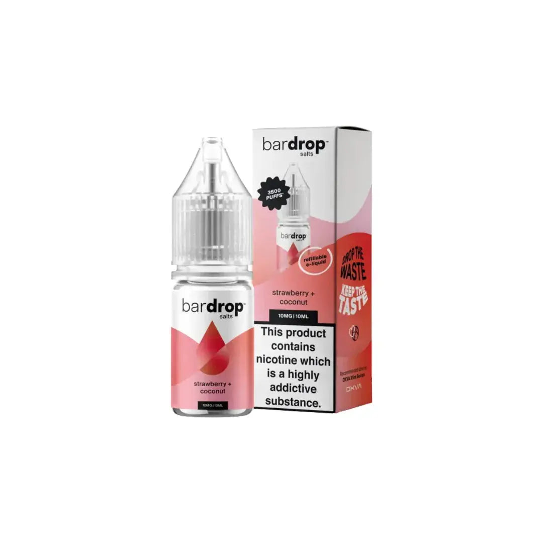 Bar Drop Strawberry Coconut 10ml Nic Salt E-Liquid