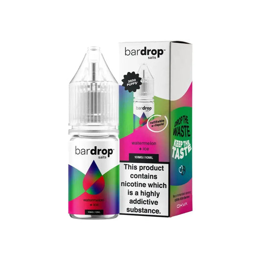 Bar Drop Watermelon Ice 10ml Nic Salt E-Liquid