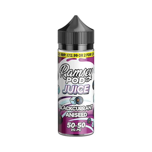 Blackcurrant Aniseed100ml Shortfill by Ramsey Pod Juice