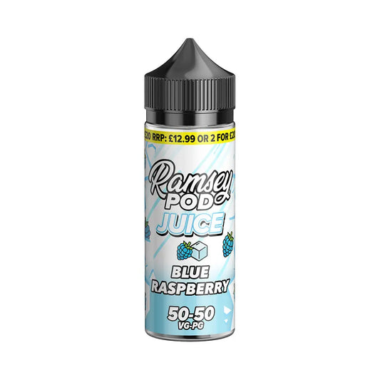 Blue Raspberry On Ice 100ml Shortfill by Ramsey Pod Juice