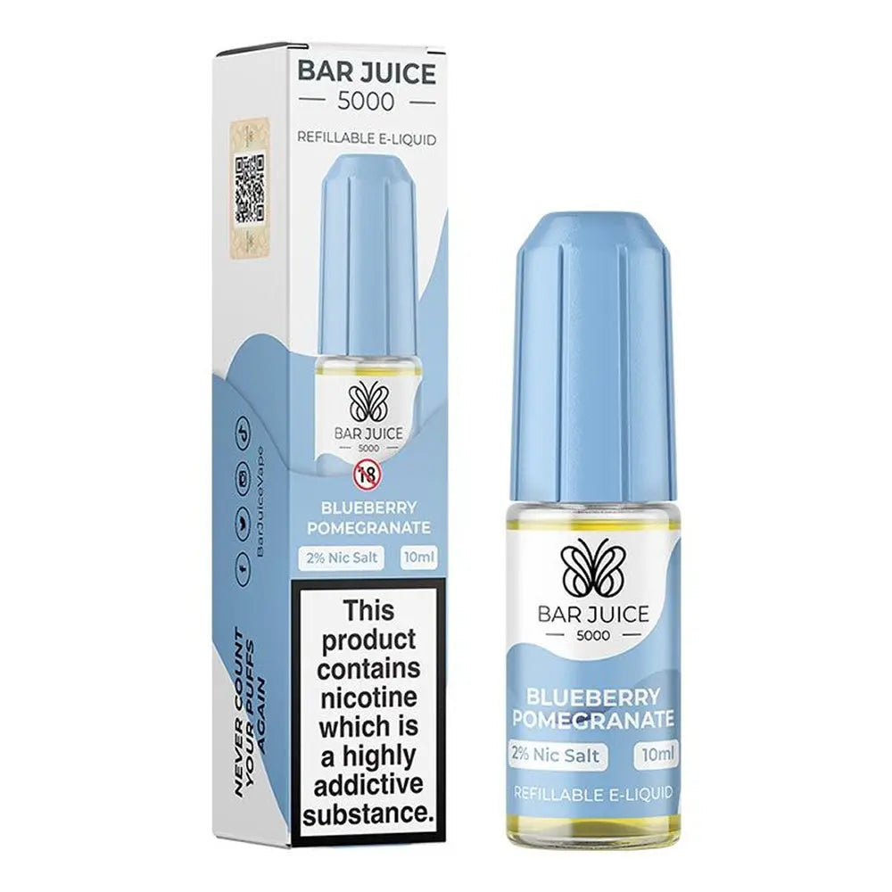 Blueberry Pomegranate Nic Salt E-Liquid by Bar Juice 5000 Barjuice