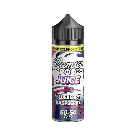 Blueberry Raspberry 100ml Shortfill by Ramsey Pod Juice