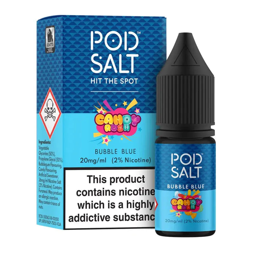 Bubble Blue Nic Salt by Pod Salt Fusion Pod Salt