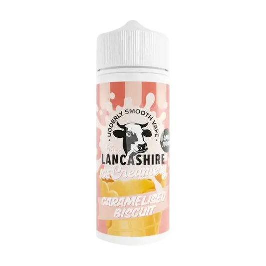 Caramelised Biscuit 100ml Shortfill by The Lancashire Ice Creamery