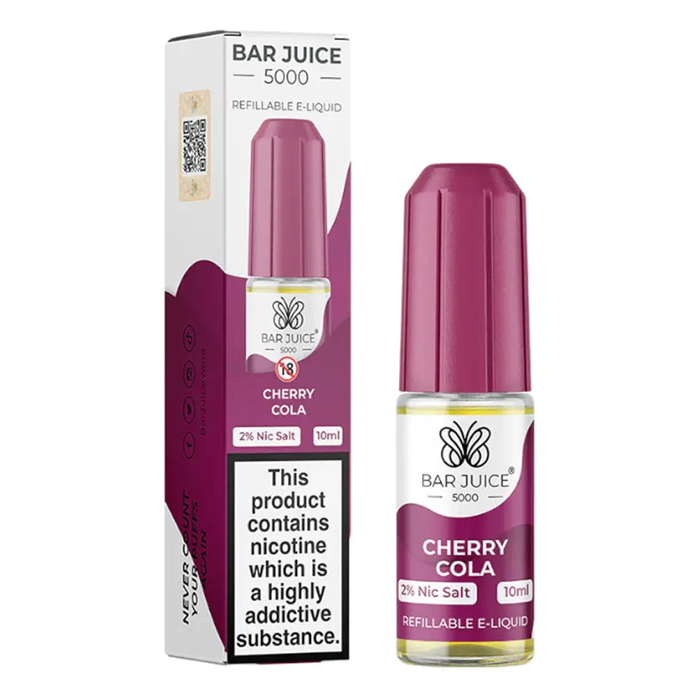 Cherry cola Nic Salt E-Liquid by Bar Juice 5000 Barjuice