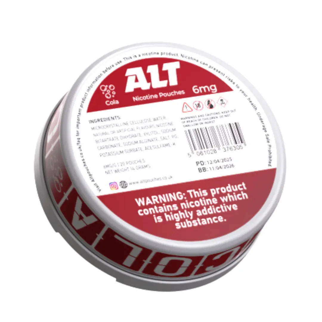 Cola Nicotine Pouch by Alt ALT