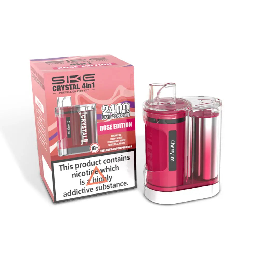 Crystal 4 in 1 2400 Pod Vape Kit by SKE