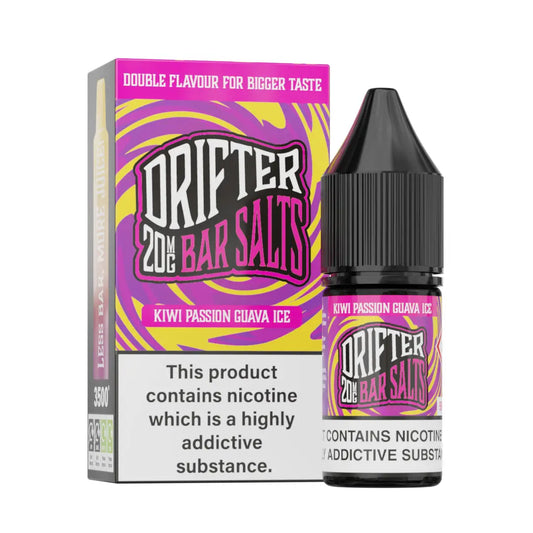 Drifter Bar Salts Kiwi Passion Guava Ice Nic Salt