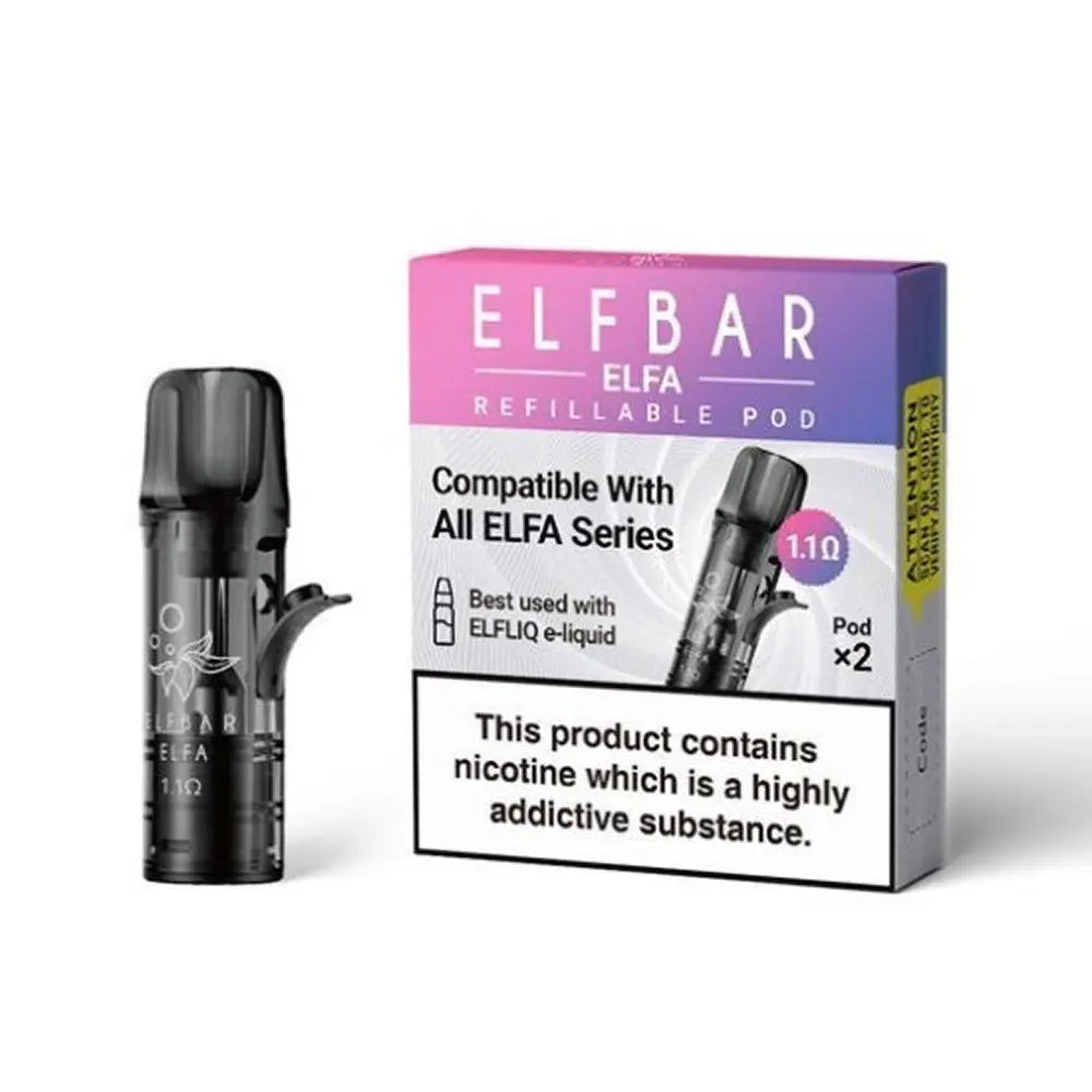 Elfliq Elfa Turbo Refillable Empty Pods Elf Bar