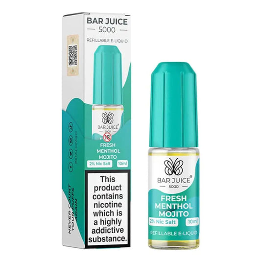 Fresh Menthol Mojito Nic Salt E-Liquid by Bar Juice 5000