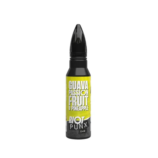 GUAVA PASSIONFRUIT & PINEAPPLE E-LIQUID PUNX BY RIOT SQUAD