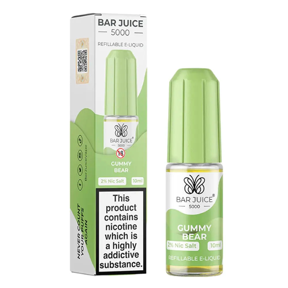 Gummy Bear Nic Salt by Bar Juice 5000 Barjuice