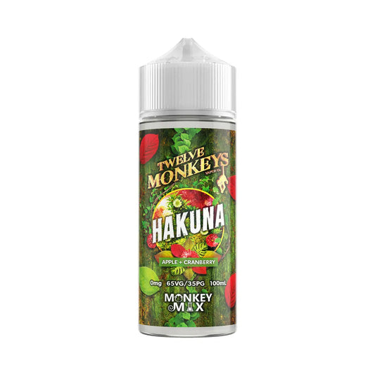 Hakuna 100ml Shortfill E-Liquid by Twelve Monkeys