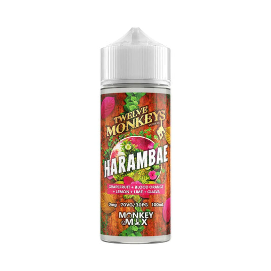 Harambe 100ml Shortfill E-Liquid by Twelve Monkeys