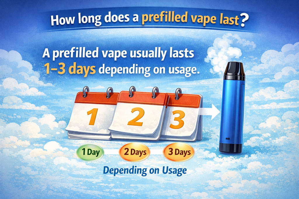How long does a prefilled vape last? (prefilled vapes)