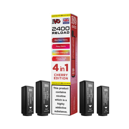 IVG 2400 Reload 4-in-1 Prefilled Pods Tidal Vape