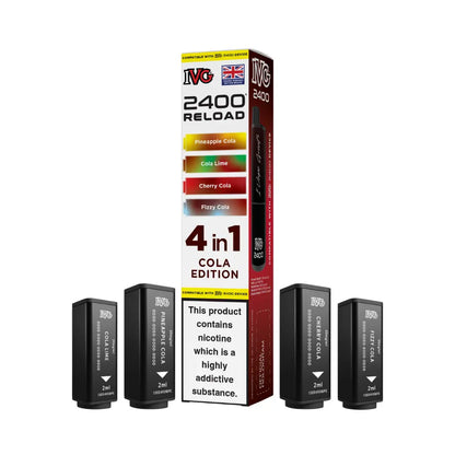 IVG 2400 Reload 4-in-1 Prefilled Pods Tidal Vape