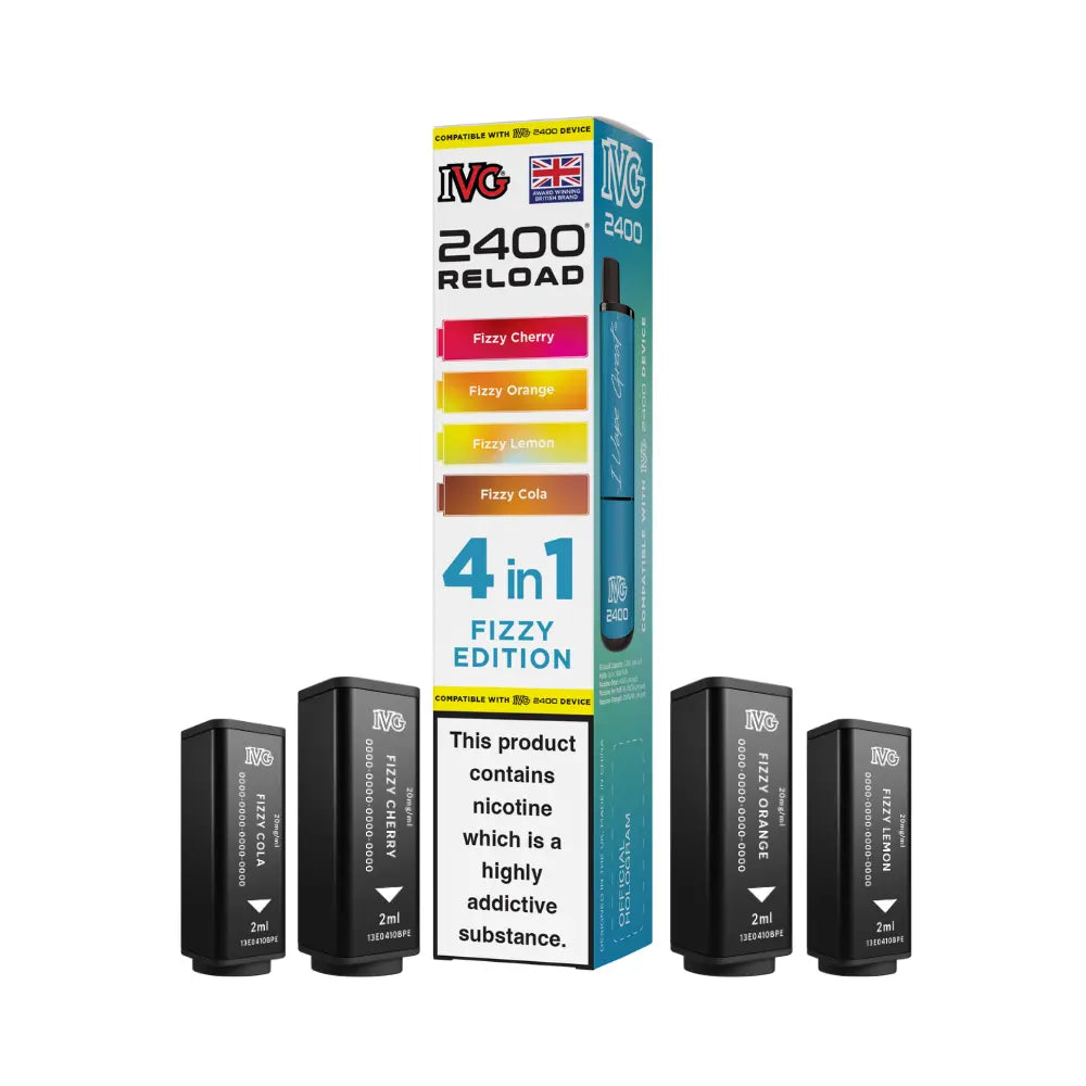 IVG 2400 Reload 4-in-1 Prefilled Pods Tidal Vape