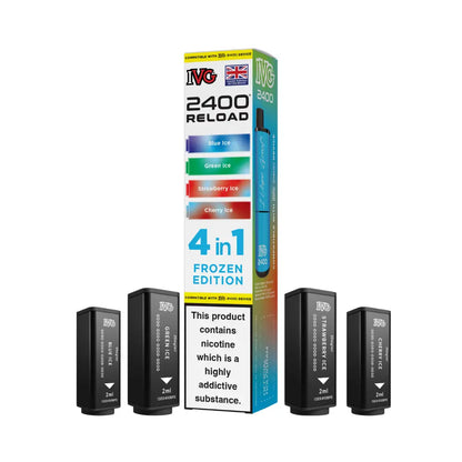IVG 2400 Reload 4-in-1 Prefilled Pods Tidal Vape