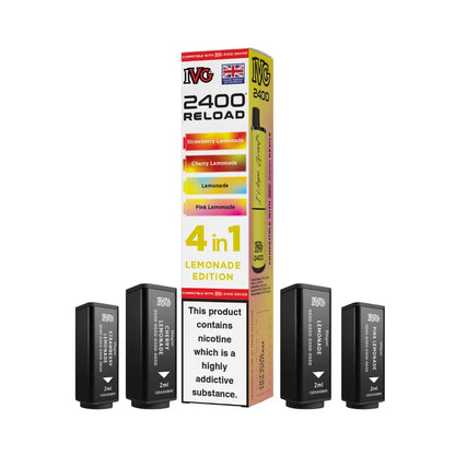 IVG 2400 Reload 4-in-1 Prefilled Pods Tidal Vape