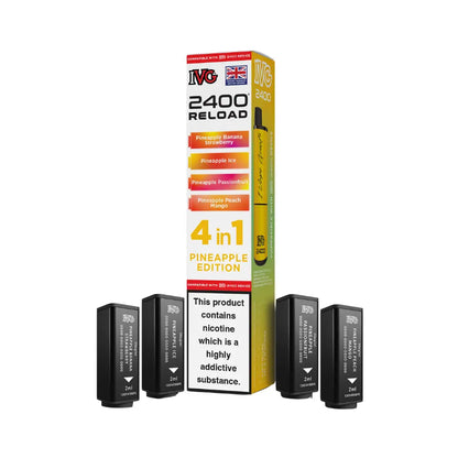 IVG 2400 Reload 4-in-1 Prefilled Pods Tidal Vape