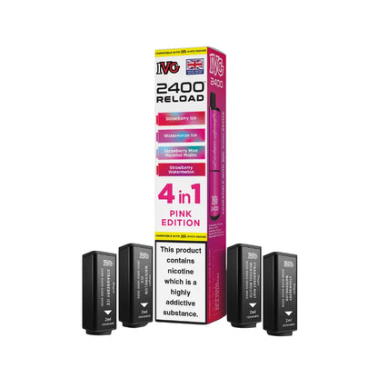 IVG 2400 Reload 4-in-1 Prefilled Pods Tidal Vape