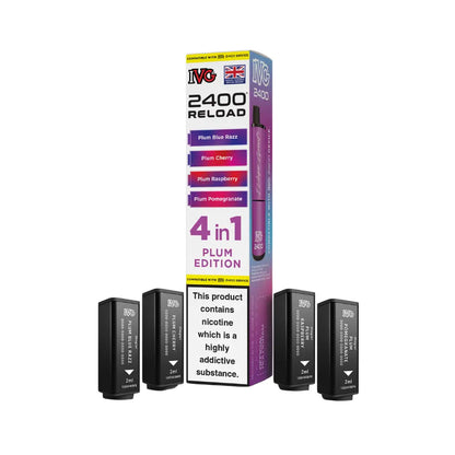 IVG 2400 Reload 4-in-1 Prefilled Pods Tidal Vape