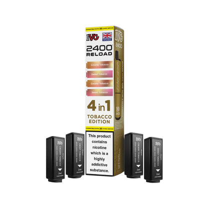 IVG 2400 Reload 4-in-1 Prefilled Pods Tidal Vape
