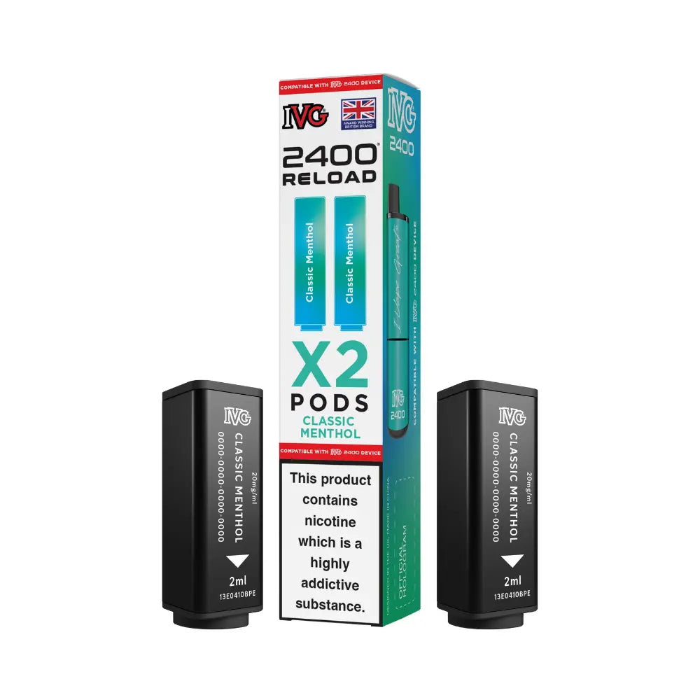 IVG 2400 Reload 4-in-1 Prefilled Pods Tidal Vape