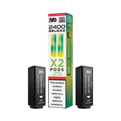 IVG 2400 Reload 4-in-1 Prefilled Pods Tidal Vape