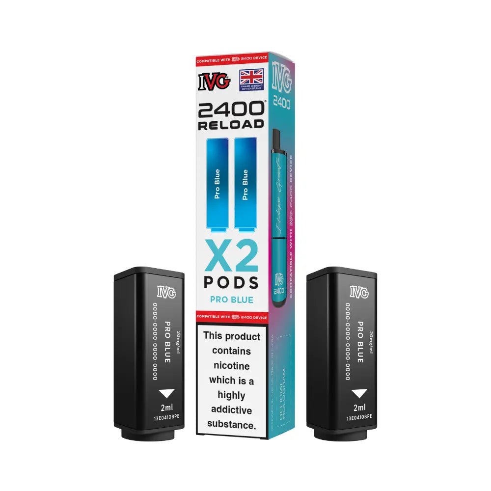 IVG 2400 Reload 4-in-1 Prefilled Pods Tidal Vape
