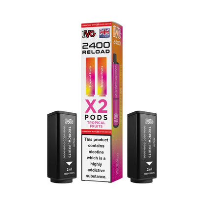 IVG 2400 Reload 4-in-1 Prefilled Pods Tidal Vape