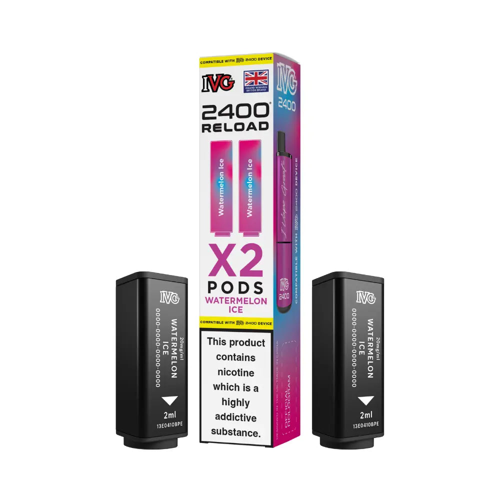 IVG 2400 Reload 4-in-1 Prefilled Pods Tidal Vape