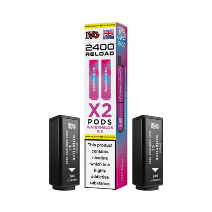IVG 2400 Reload 4-in-1 Prefilled Pods Tidal Vape