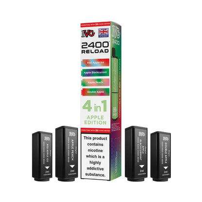IVG 2400 Reload 4-in-1 Prefilled Pods Tidal Vape