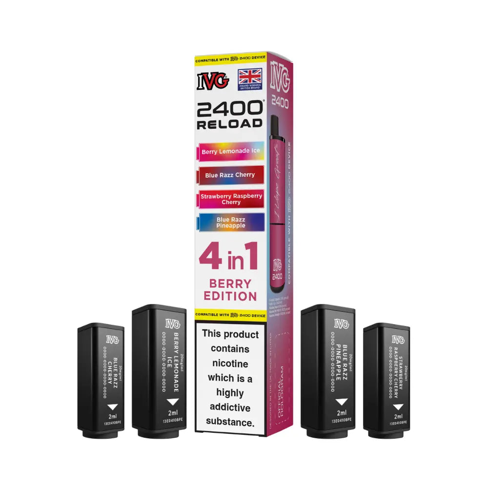 IVG 2400 Reload 4-in-1 Prefilled Pods Tidal Vape