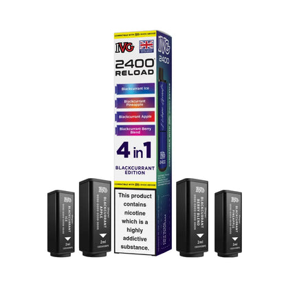 IVG 2400 Reload 4-in-1 Prefilled Pods Tidal Vape