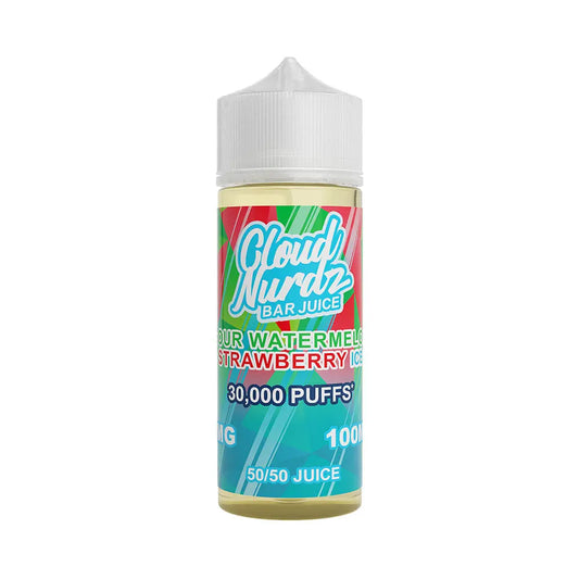 Iced Sour Watermelon Strawberry 100ml Shortfill by Cloud Nurdz