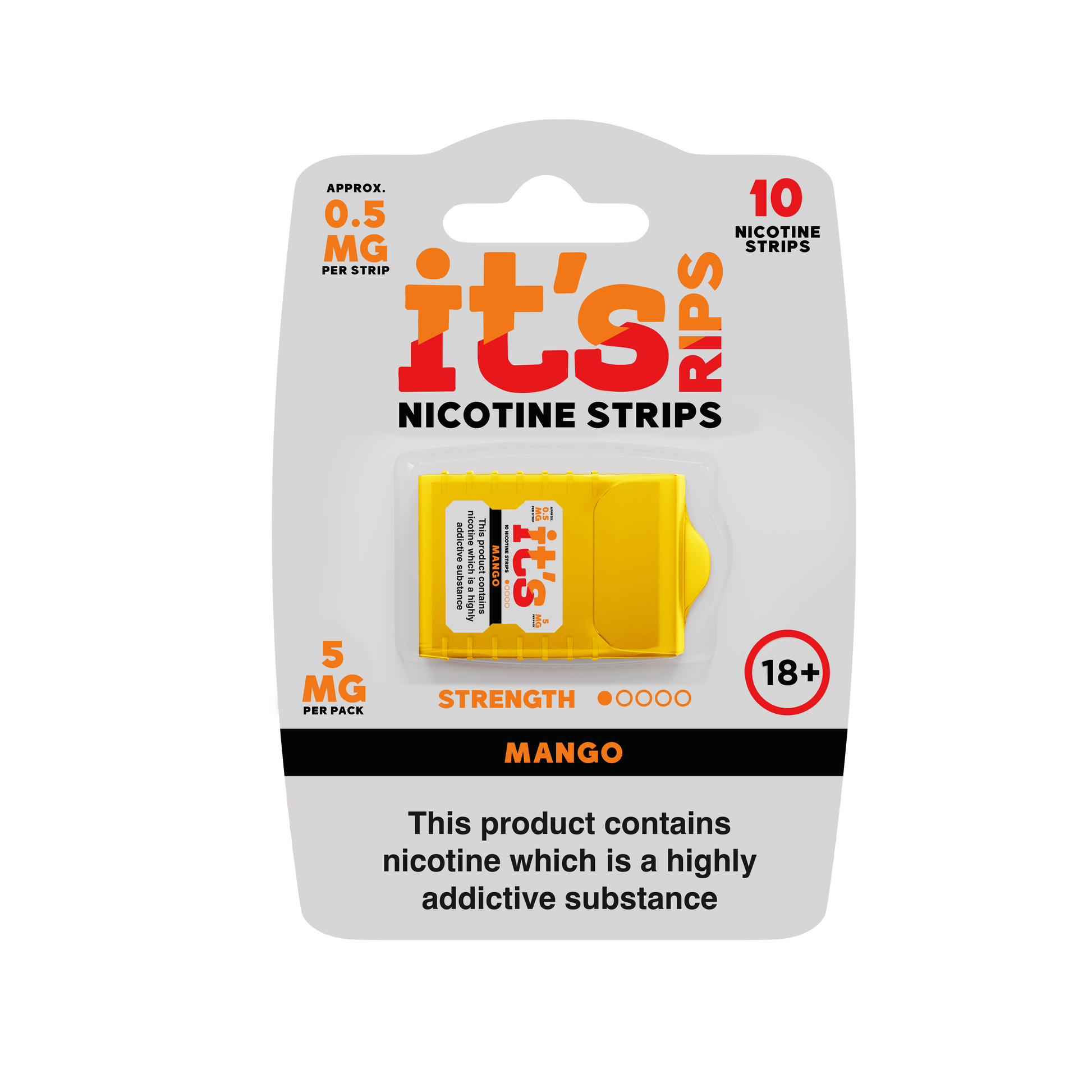 Mango It's RIPS Nicotine Strips 10 Pack