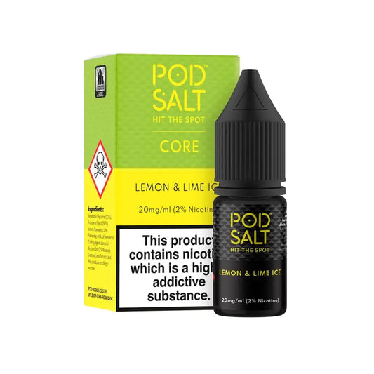 Lemon & Lime Nic Salt E-Liquid by Pod Salt Core