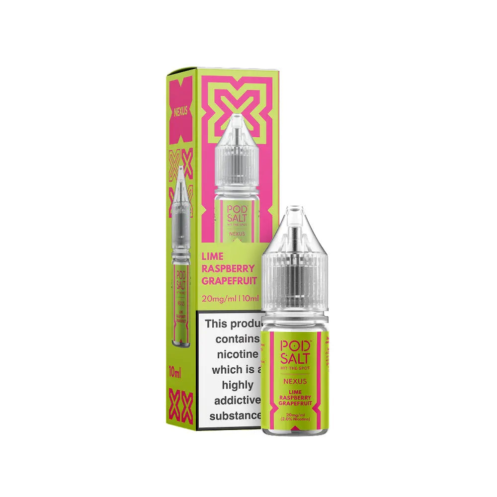 Lime Raspberry Grapefruit 10ml Nic Salt by Pod Salt Nexus Pod Salt