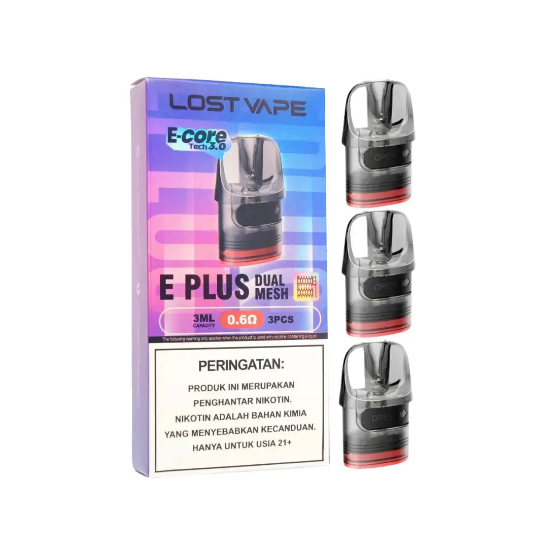 Lost Vape E-Plus 3ml Replacement Pods - (Pk of 3) Lost Vape