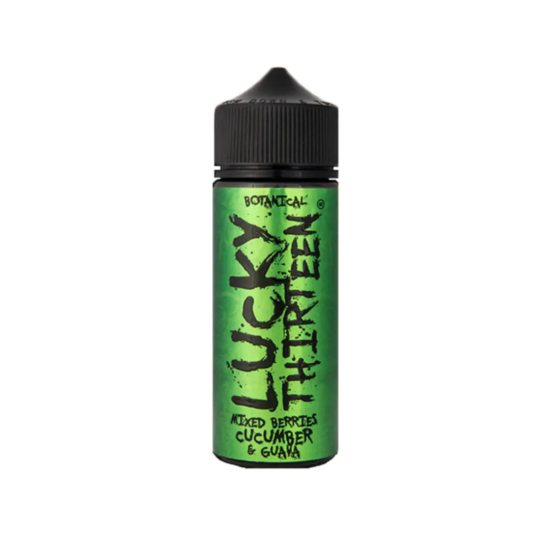 Lucky Thirteen Botanicals Mixed Berries Cucumber & Guava 100ml Shortfill