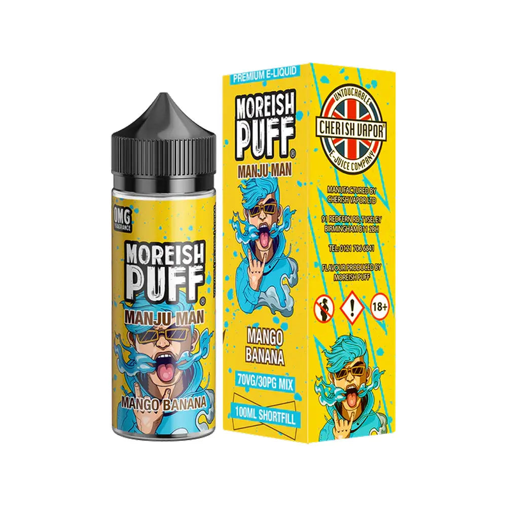 Mango Banana Moreish Puff Manju Man 100ml Shortfill