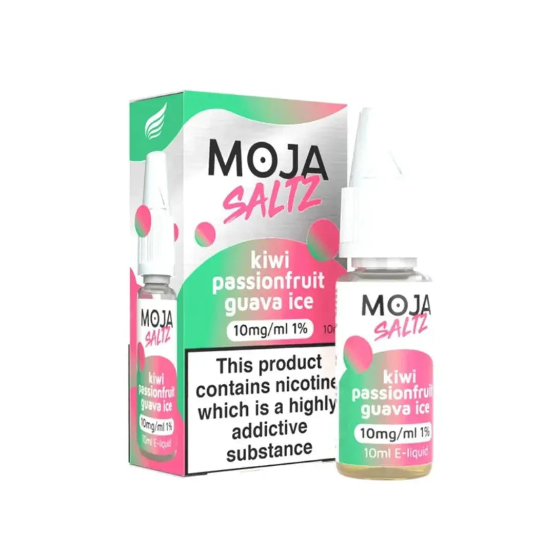 Moja Saltz Kiwi Passion Guava 10ml Nic Salt E-Liquid