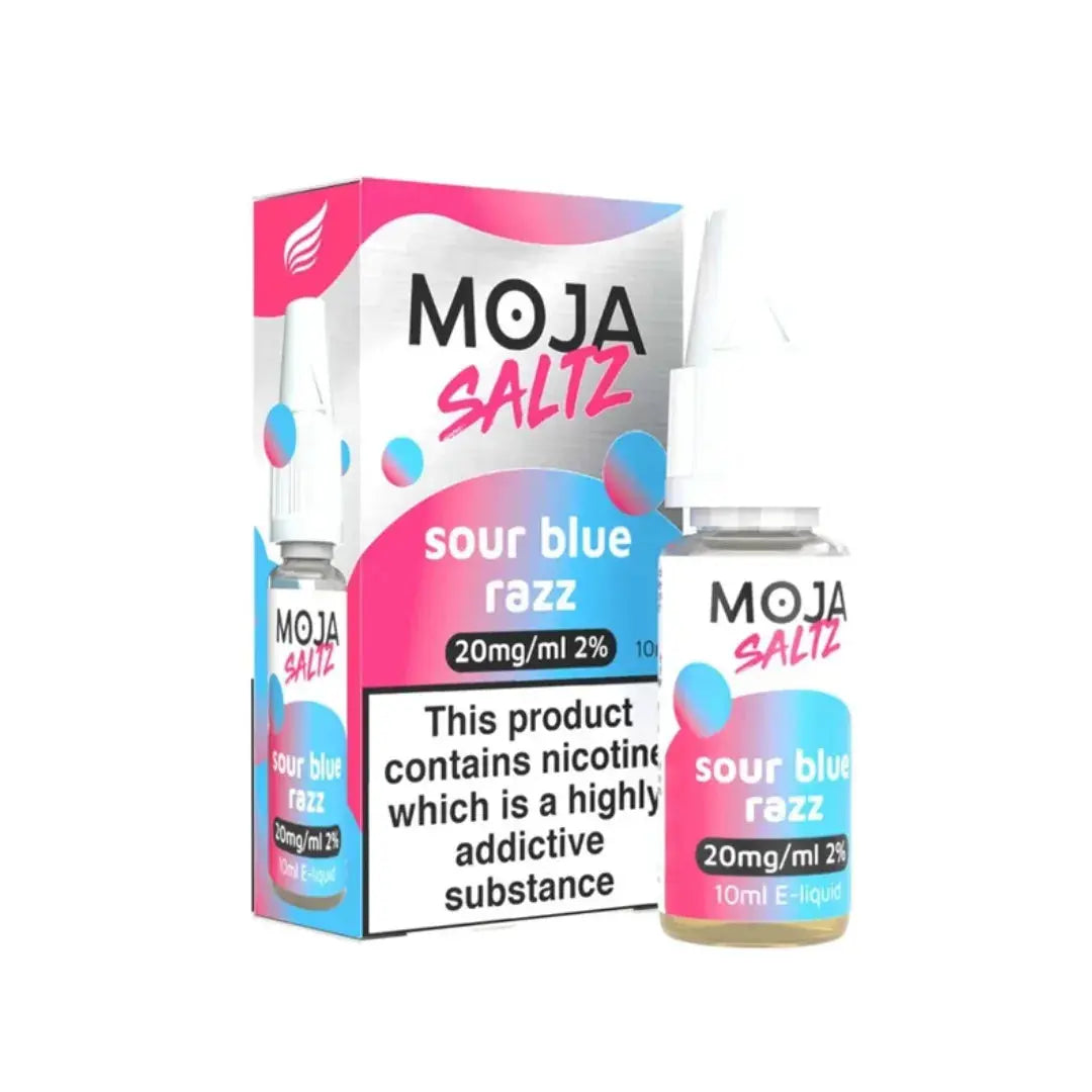 Moja Saltz Sour Blue Razz 10ml Nic Salt E-Liquid