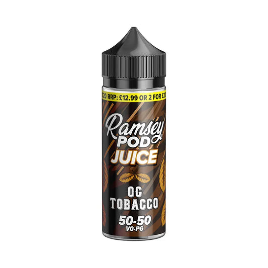 OG Tobacco 100ml Shortfill by Ramsey Pod Juice